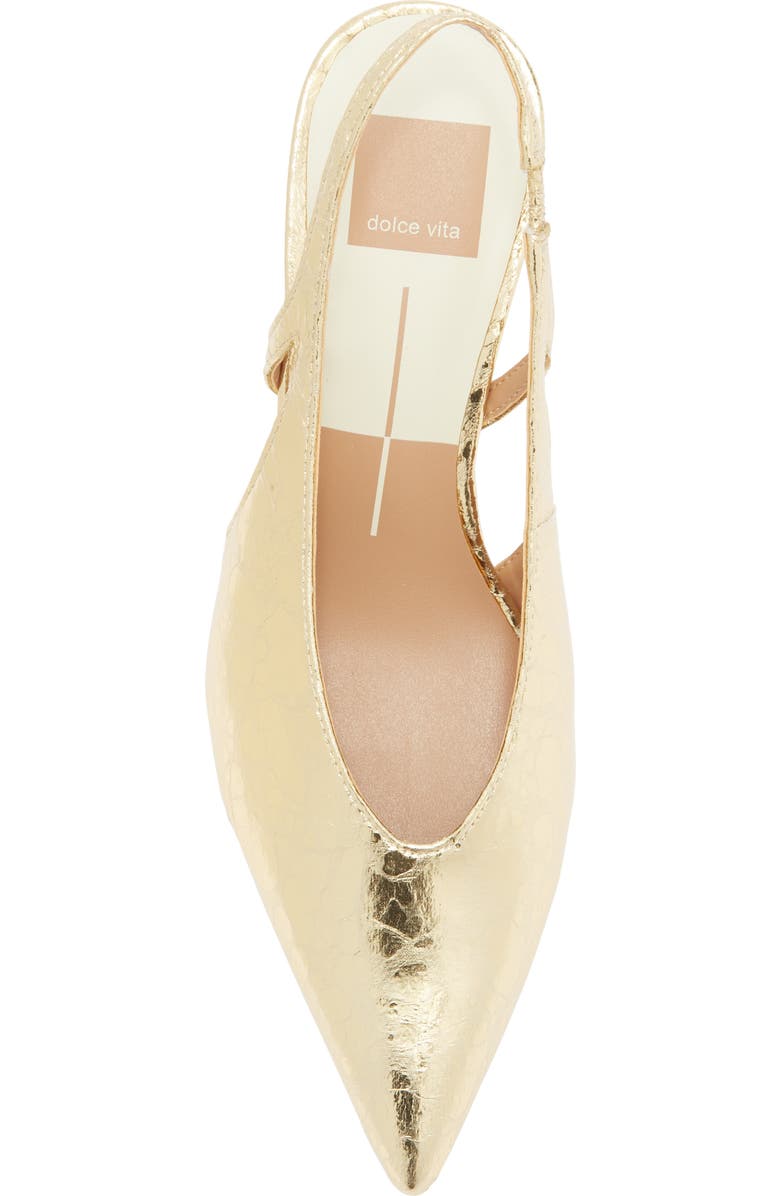 Dolce Vita Kenzie Slingback Pump, Alternate, color, Gold Metallic Stella