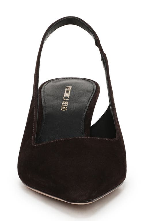 Veronica Beard Cashel Slingback Pointed Toe Pump In Brown
