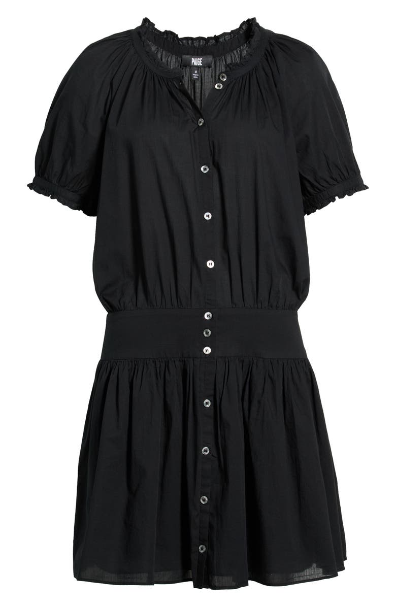 PAIGE Nisha Puff Sleeve Minidress, Main, color, Black
