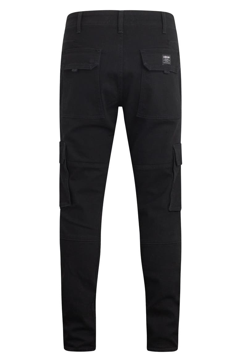 Skinny Cargo Jeans, Alternate, color, RAVEN