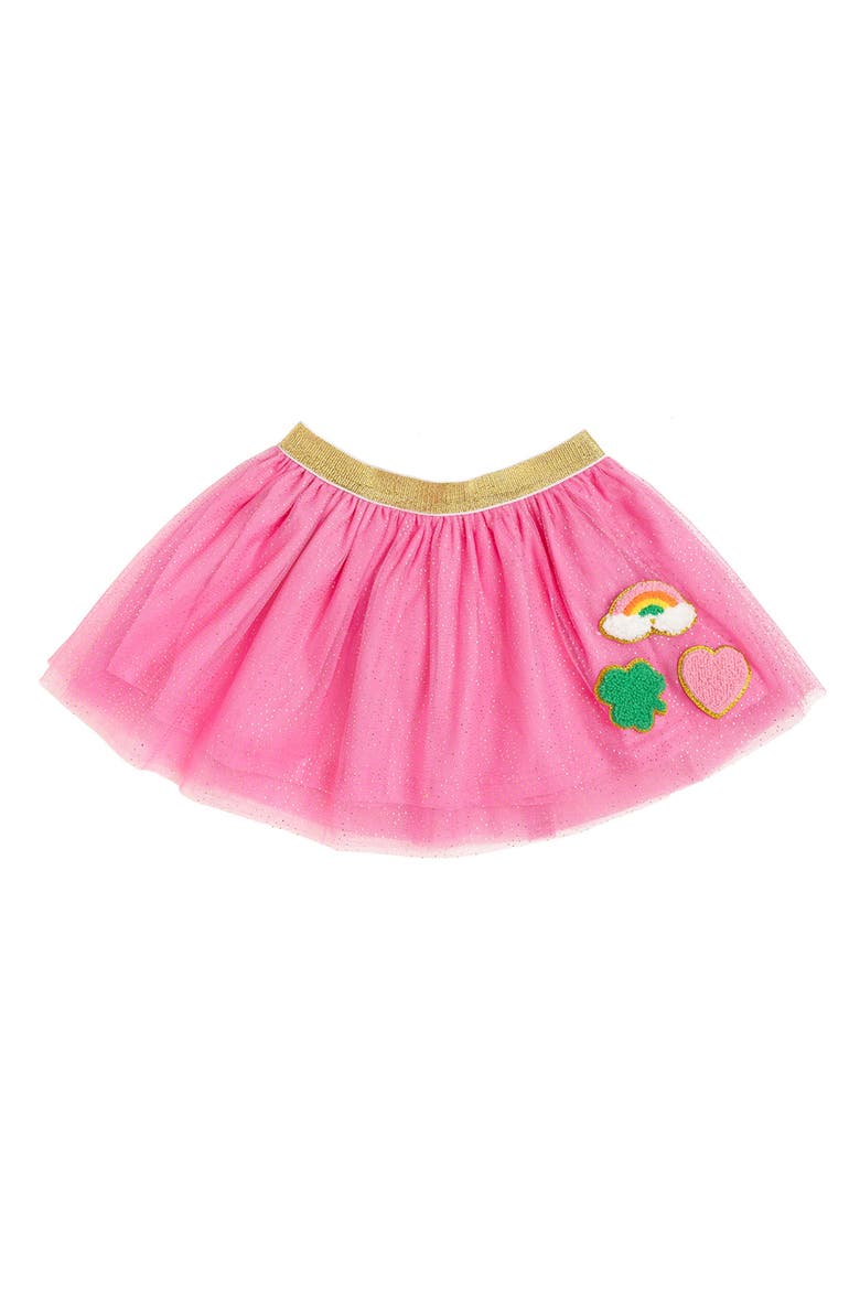 Lucky Patch St. Patrick's Day Tutu, Main, color, Raspberry
