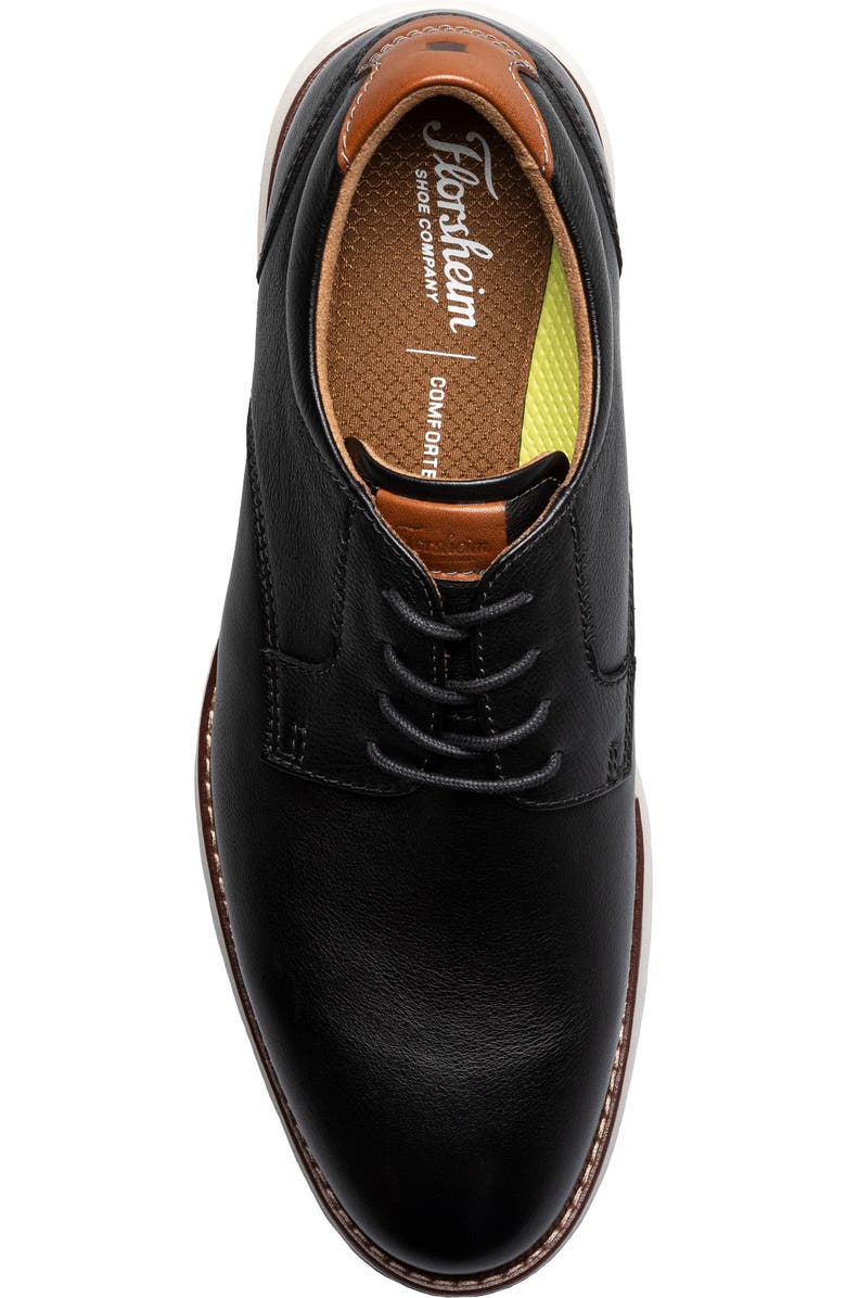 Florsheim Launch Plain Toe Derby, Alternate, color, Black Multi