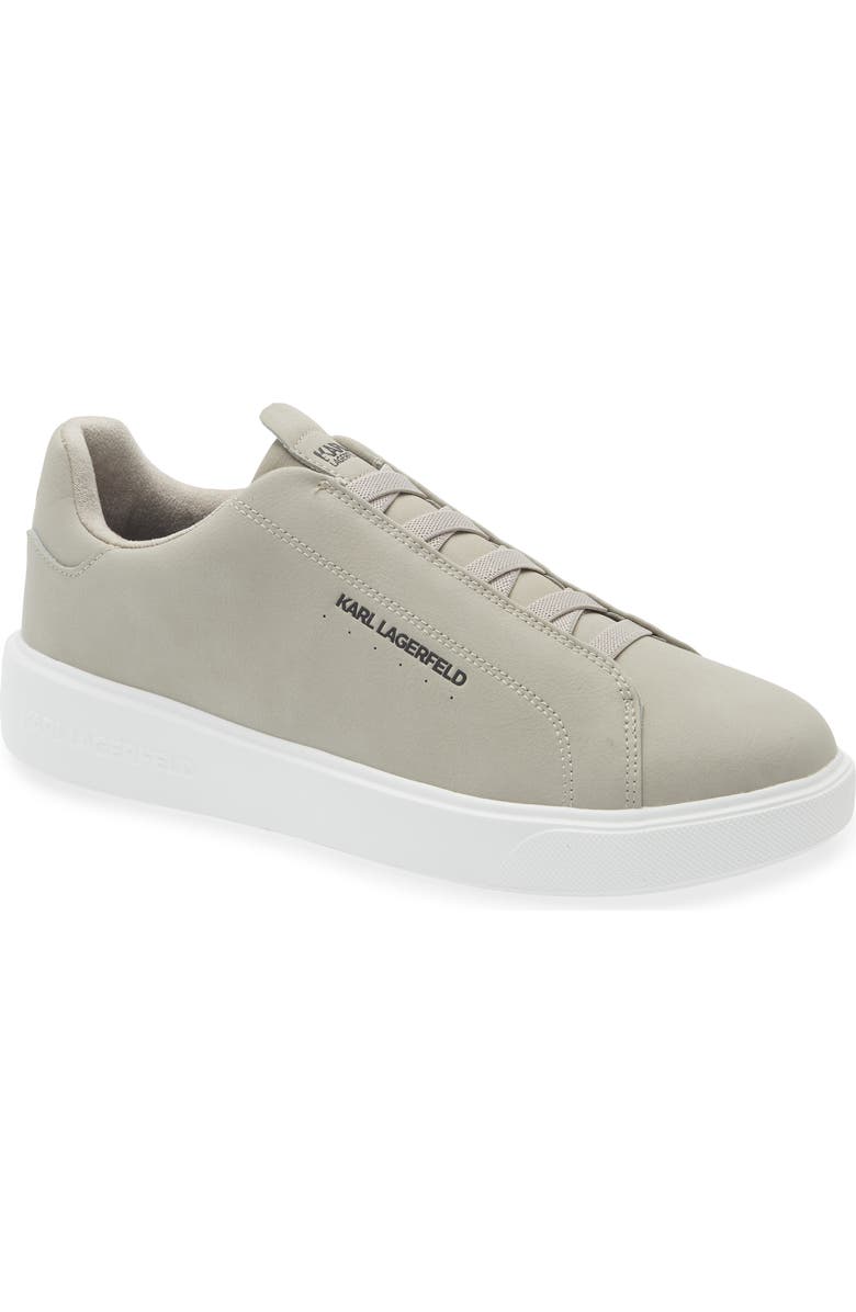 KARL LAGERFELD PARIS Laceless Sneaker, Main, color, Light Grey