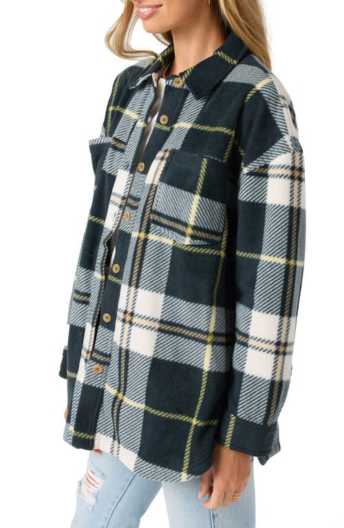 O'neill Rune Oversize Superfleece Shirt Jacket In Green