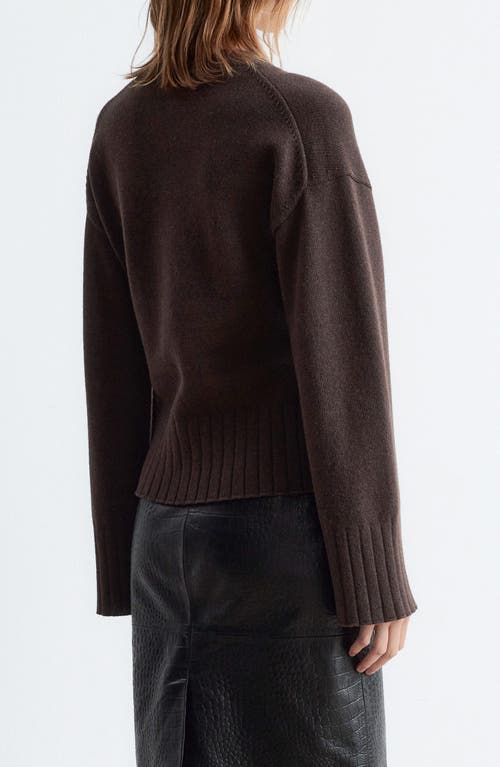 & Other Stories Cotton & Merino Wool Cardigan In Brown