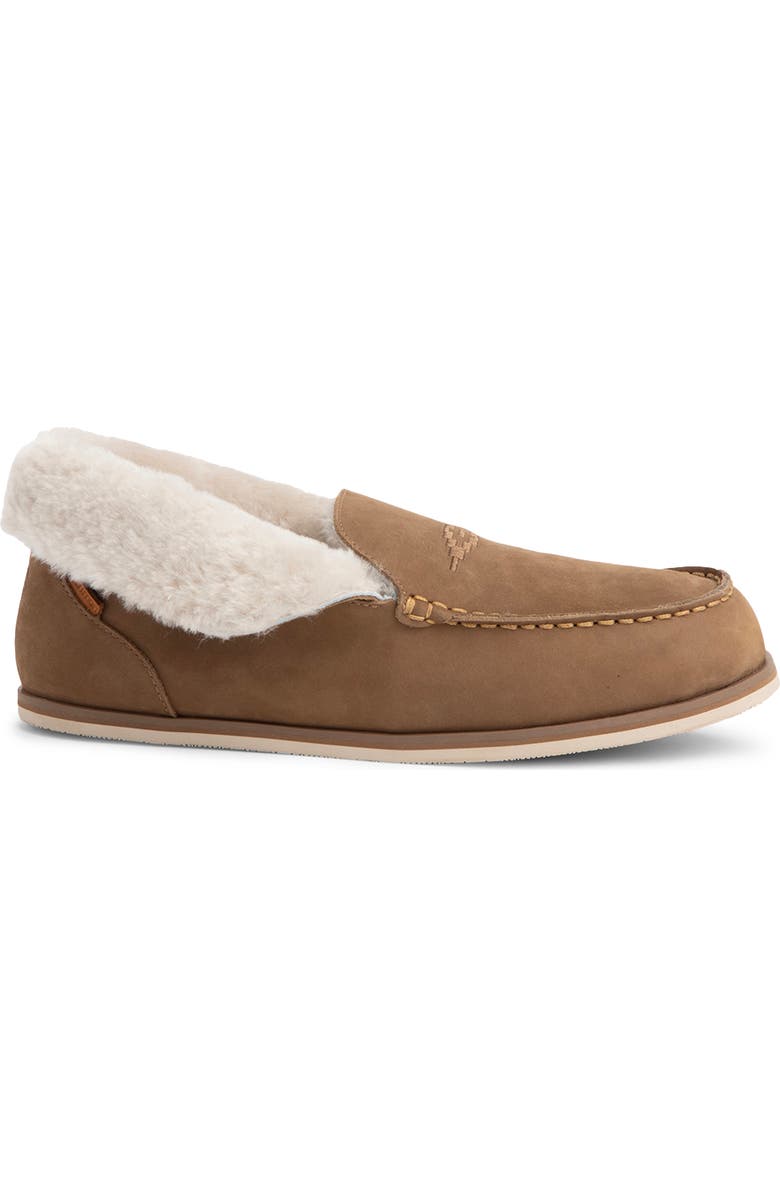 hari mari Alta Paloma Genuine Shearling Slipper, Alternate, color, Pebble