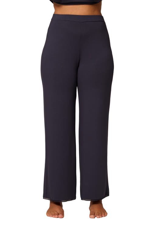 Simone Perele Aurore Straight Leg Pajama Pants In Black