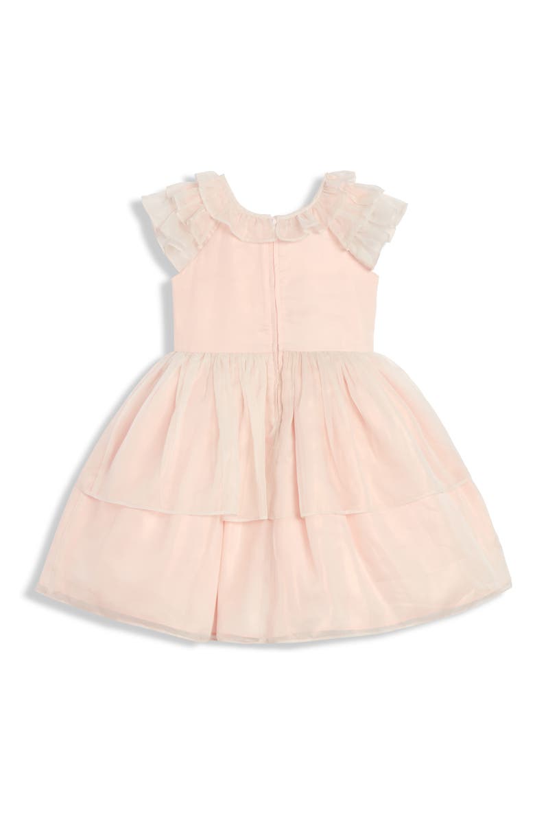Pippa & Julie Kids' Anna Shimmer Chiffon Dress, Alternate, color, Blush