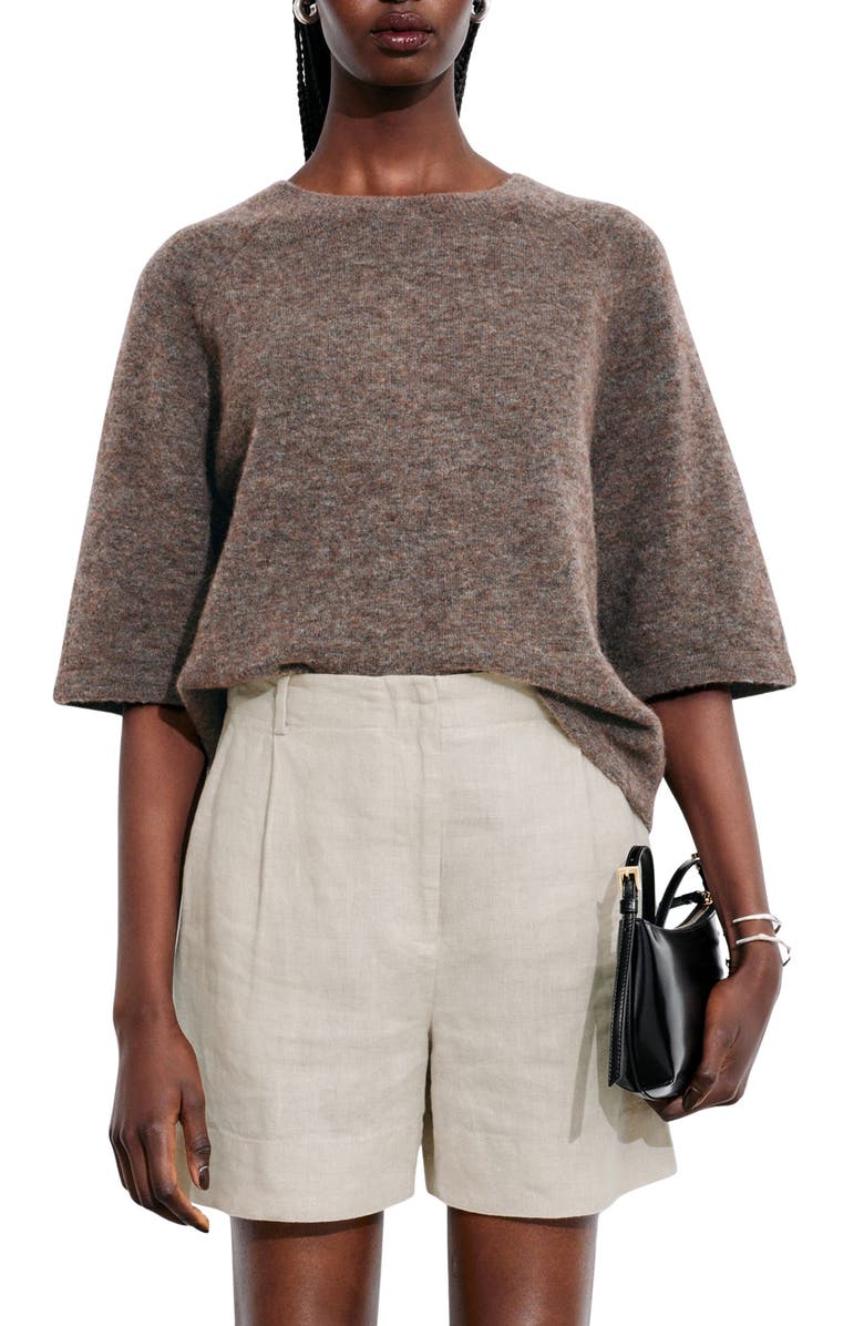 & Other Stories Crewneck Sweater, Main, color, Mole Dark