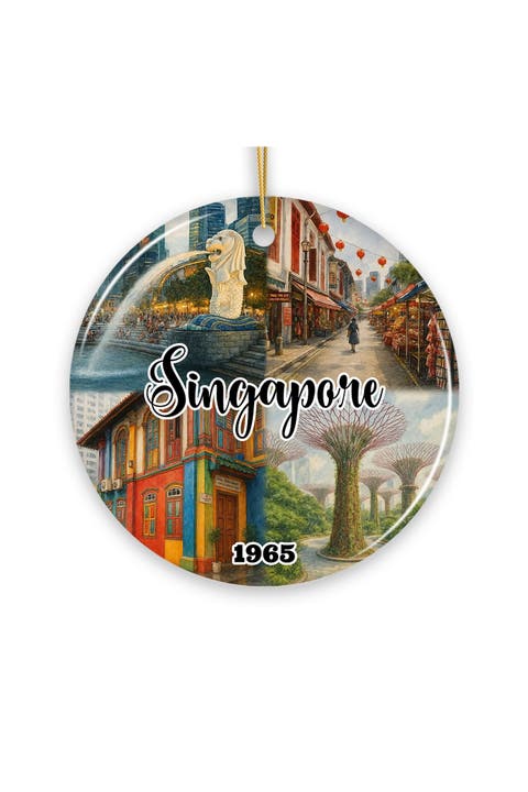 Singapore 1965 Merlion Marina Bay Ornament - Version 2
