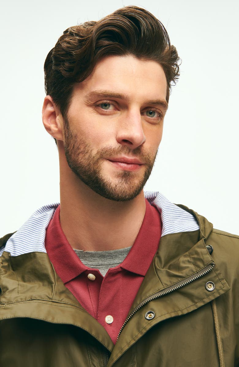 Brooks Brothers Out Bonded Hooded Jacket, Alternate, color, 