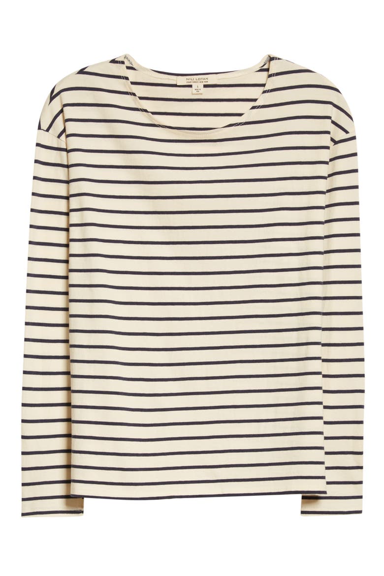 Arlette Stripe T-Shirt, Alternate, color, DARK NAVY STRIPE