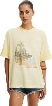 Cotton On Women's V Neck Vacay Graphic Tee