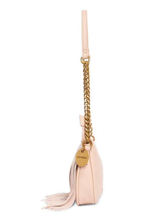 Steve Madden Bcelia Fringe Shoulder Bag In Linen Pink