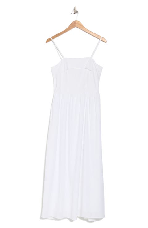 Foldover Neck Midi Sundress