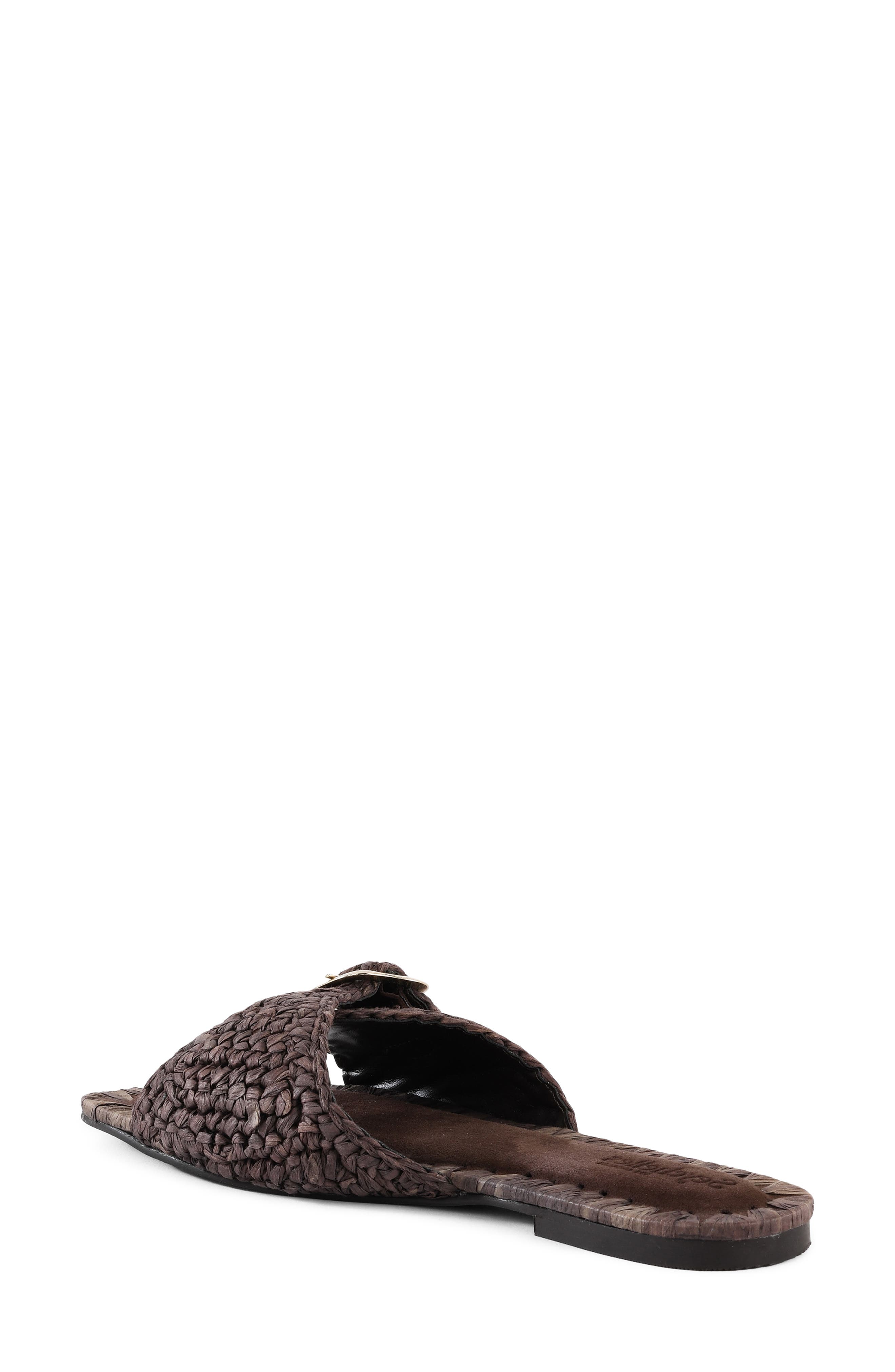 Morning Brunch Woven Slide Sandal, Alternate, color, CHOCOLATE