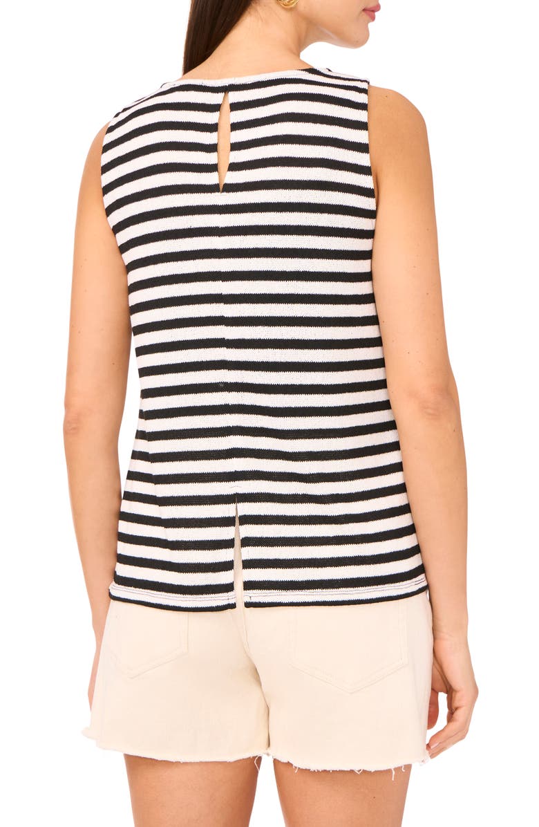 Vince Camuto Stripe Knit Keyhole Sweater Tank, Alternate, color, 