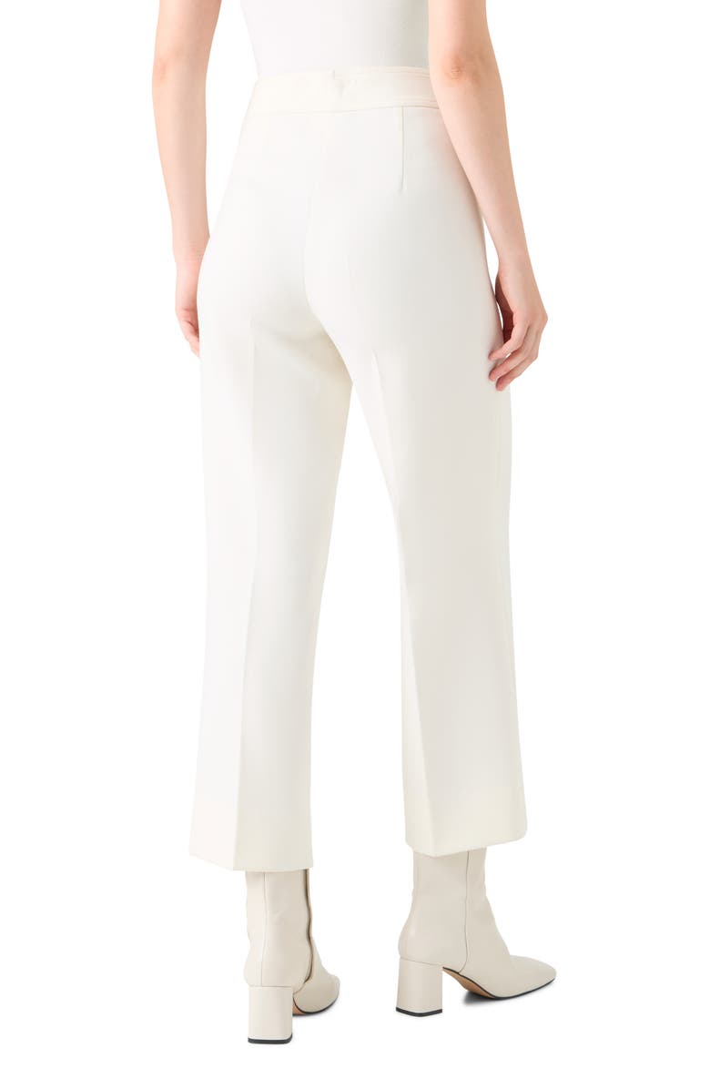 Akris punto Stretch Straight Leg Pants, Alternate, color, Cream