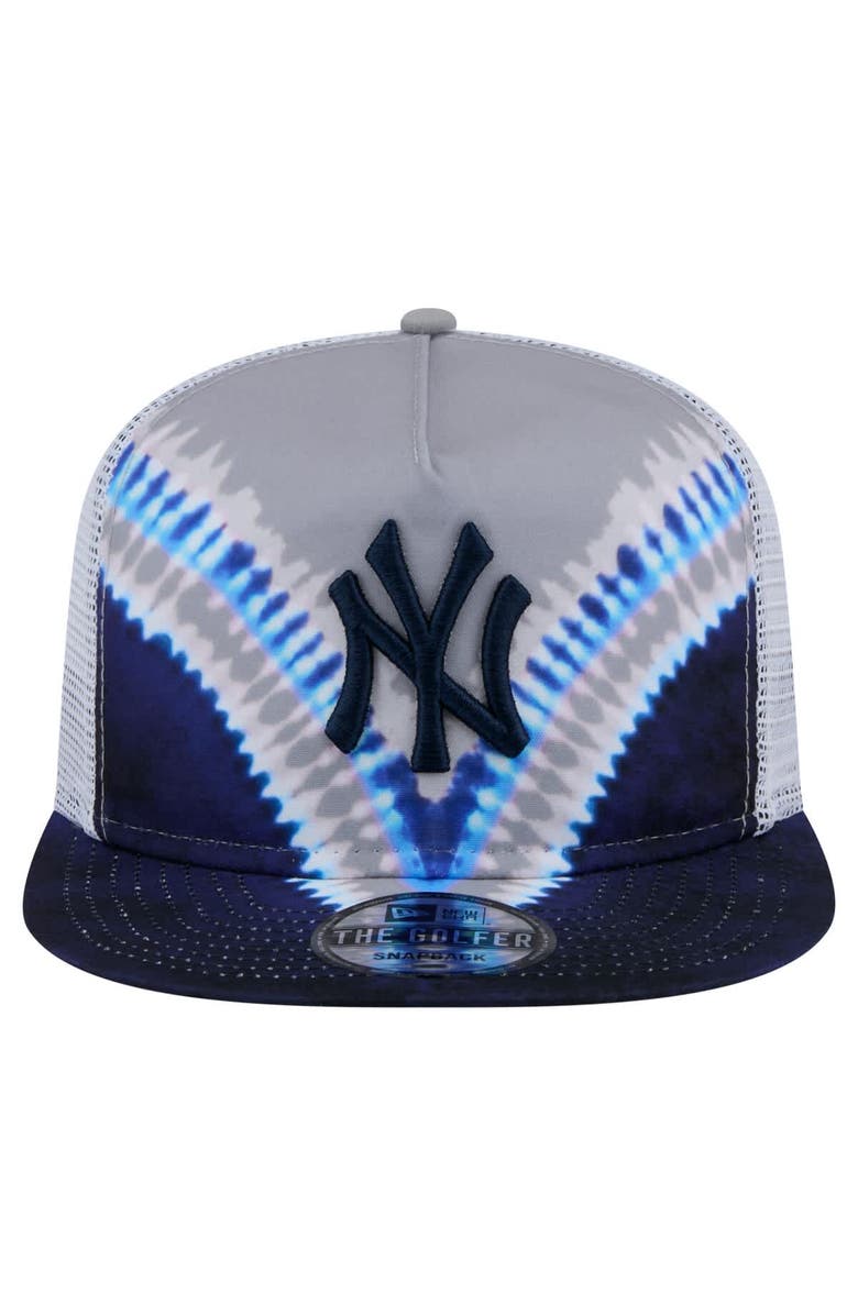 New Era Men's New Era New York Yankees Tie-Dye Golfer Trucker Adjustable Hat, Alternate, color, Navy