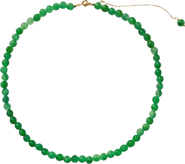 seree Lime Green jade beaded necklace