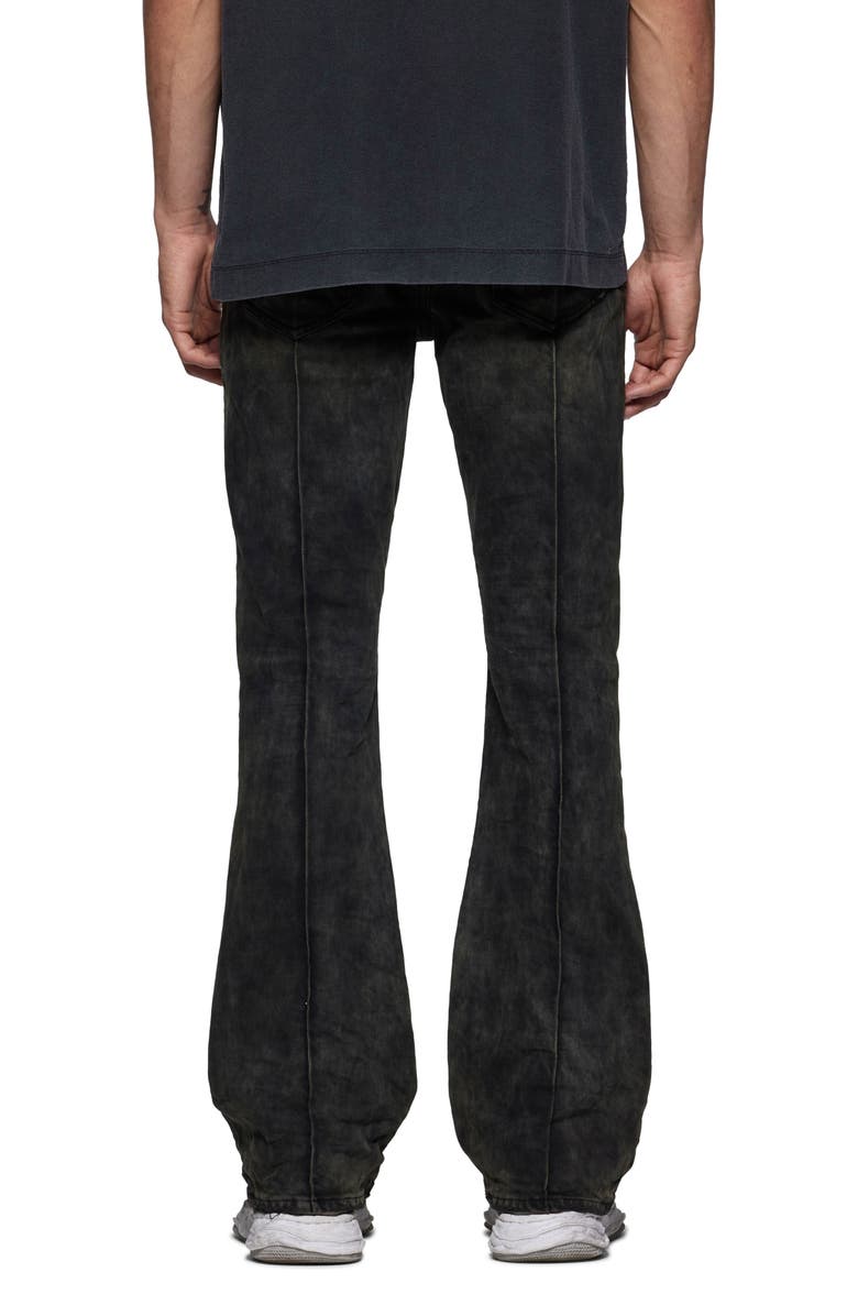 PURPLE BRAND Pintuck Flare Leg Jeans, Alternate, color, Brown