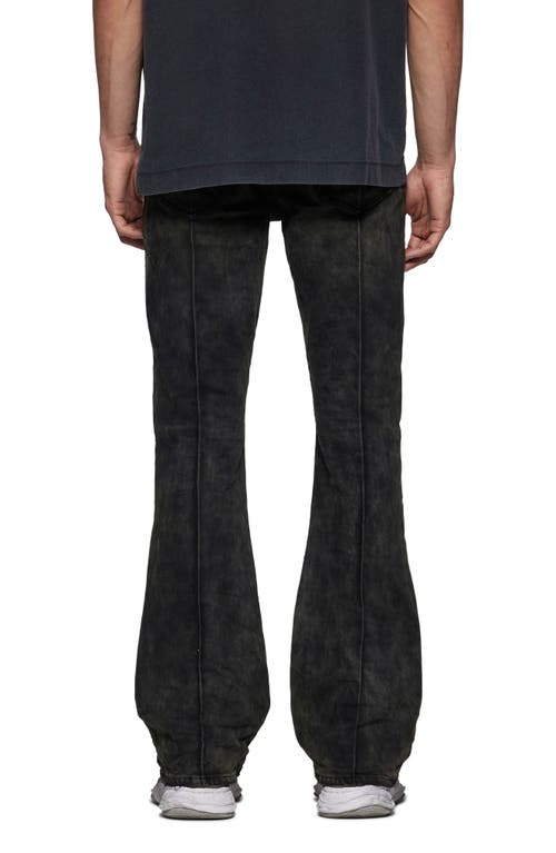 Purple Brand Pintuck Flare Leg Jeans In Brown
