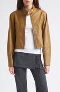 Paloma Wool Aline Crop Leather Jacket