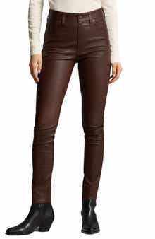 Polo Ralph Lauren Leather Ankle Skinny Pants