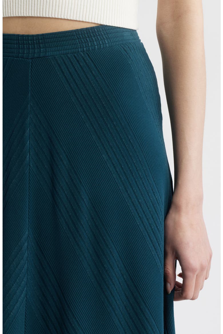 Hart Chevron Knit Midi Skirt, Alternate, color, TIDE