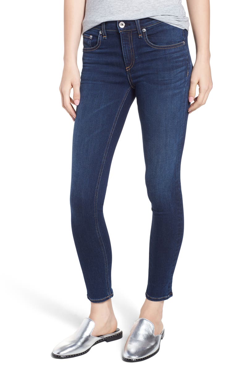 rag & bone/JEAN Ankle Skinny Jeans, Main, color, 