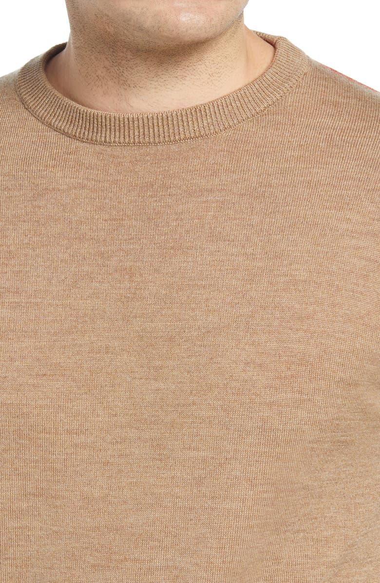 Bugatchi Merino Wool Crewneck Sweater, Alternate, color,