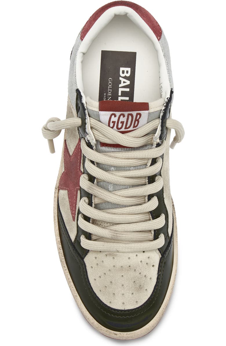 Golden Goose Ball Star Sneaker, Alternate, color, Beige/ Green/ Mint/ Pink
