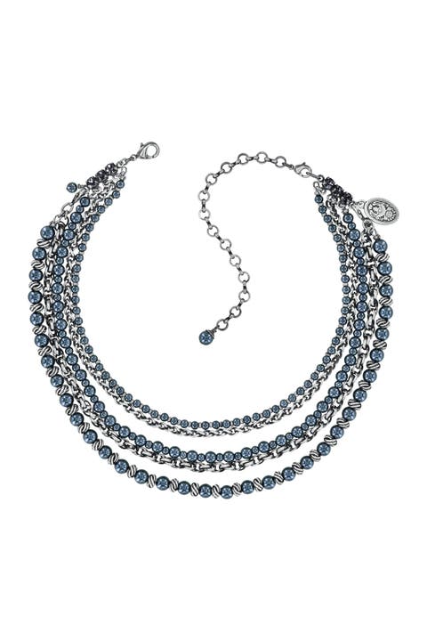 La Comtesse Ii Layered Pearl-effect & Chain