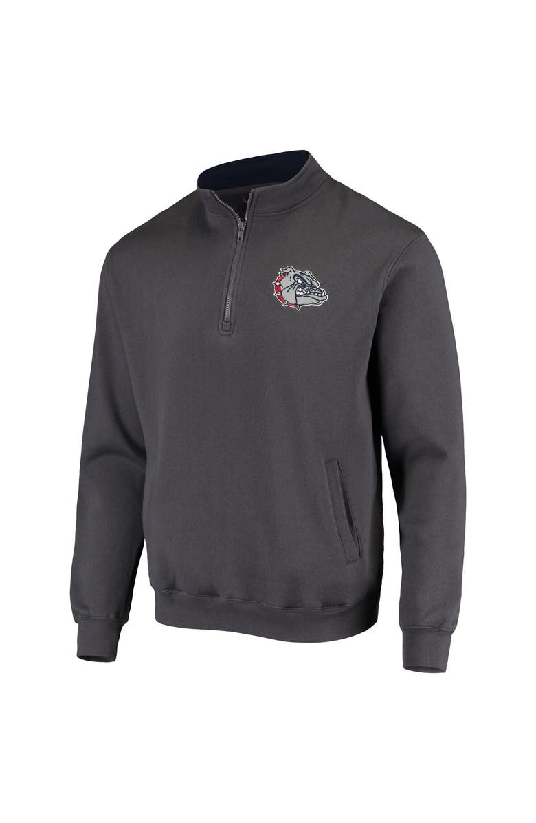COLOSSEUM Men's Colosseum Charcoal Gonzaga Bulldogs Tortugas Logo Quarter-Zip Jacket, Alternate, color, Charcoal