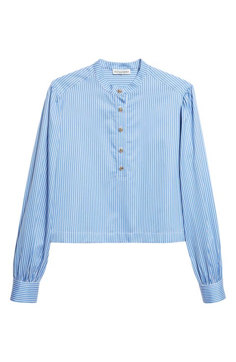 Margot Stripe Silk Shirt