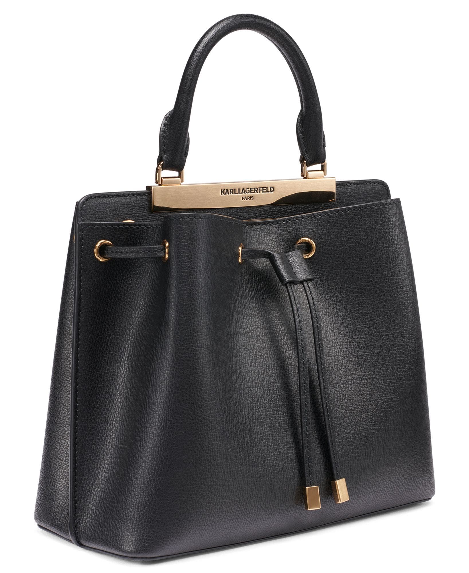 Evelina Bucket Bag, Alternate, color, Black/Gold