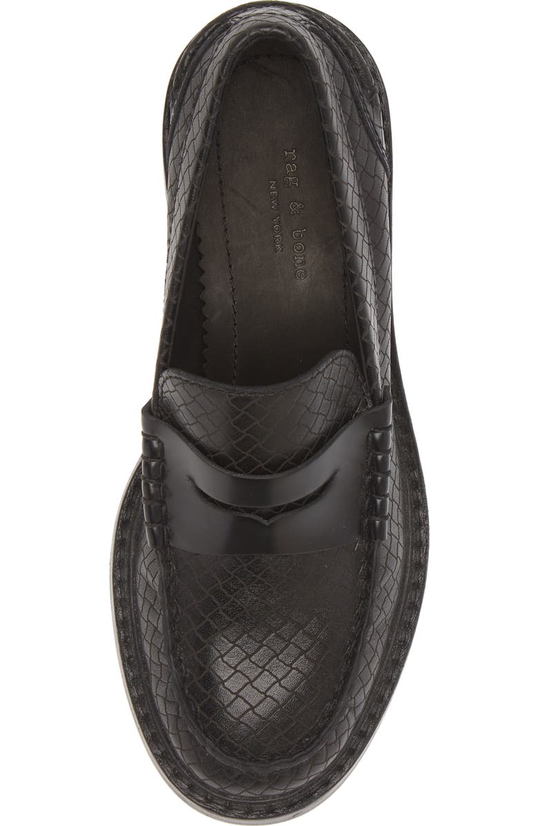 rag & bone Carter Platform Penny Loafer, Alternate, color,