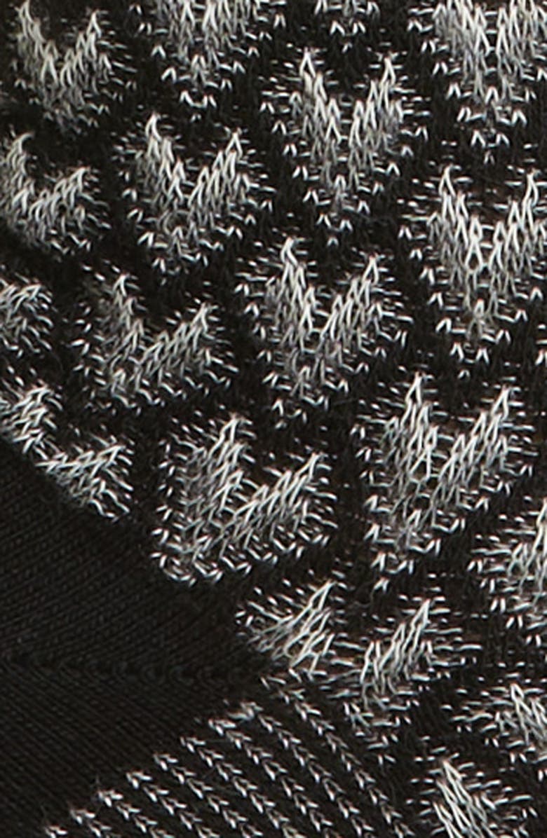 Oroblu Jacquard Deco Crew Socks, Alternate, color,