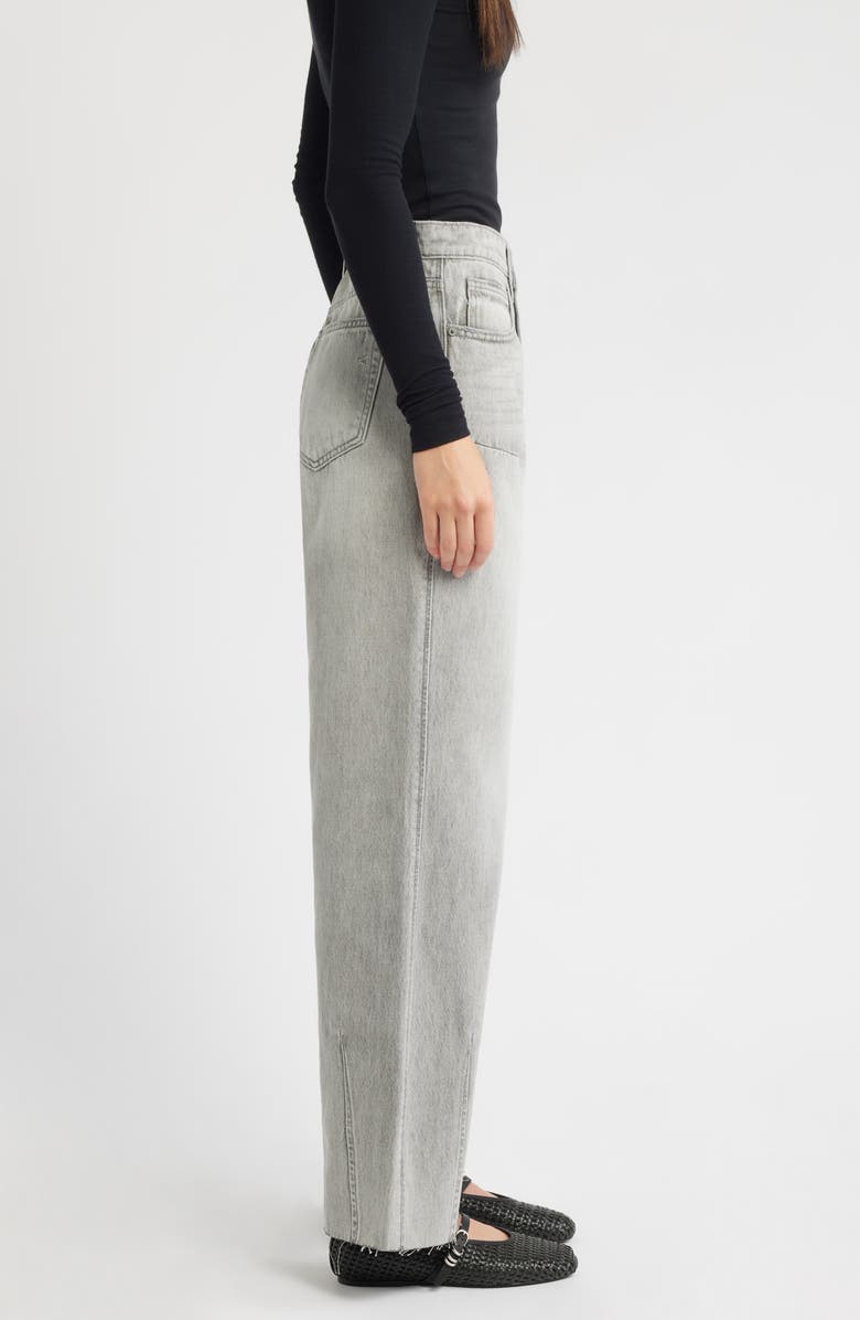 HIDDEN JEANS Low Slung Dart Wide Leg Jeans, Alternate, color, Grey