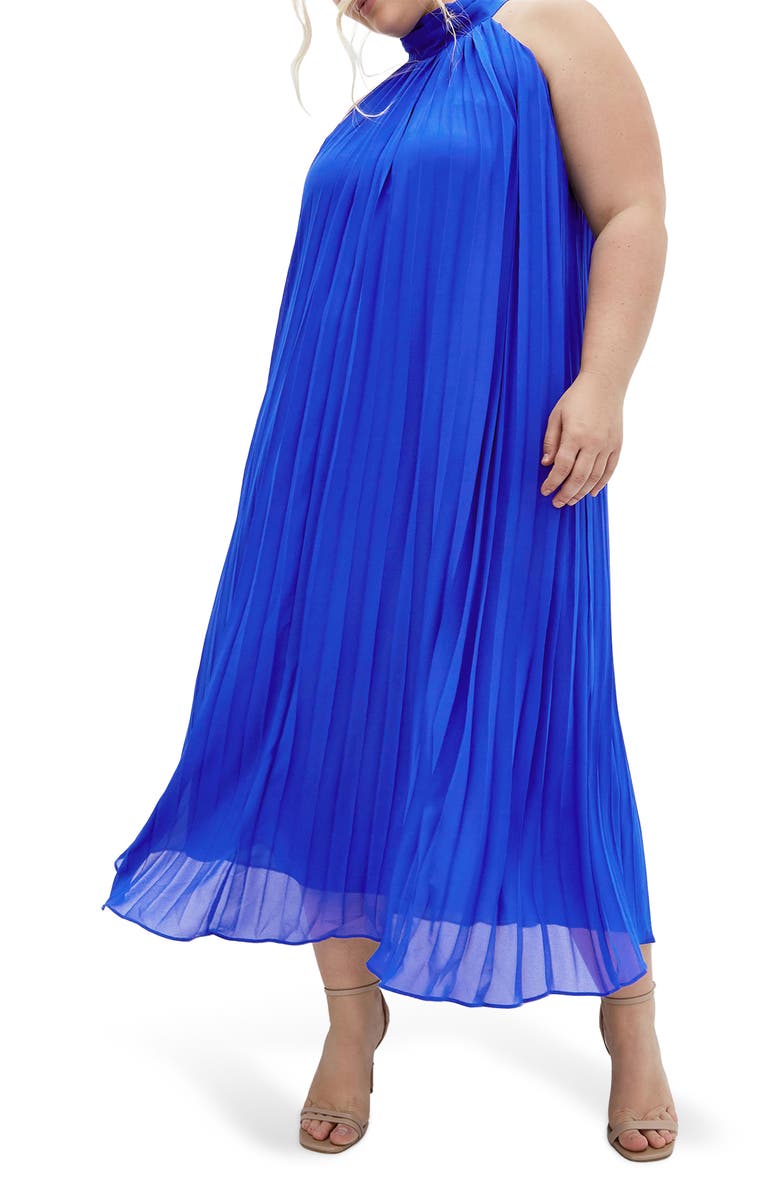 City Chic Aida Sleeveless Maxi Dress, Alternate, color, Cobalt