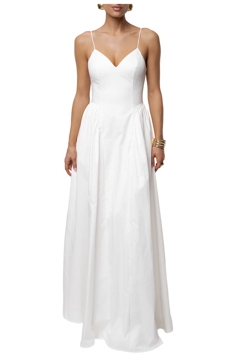 JLUXLABEL Sculpted Grace Maxi Dress, Main, color, 