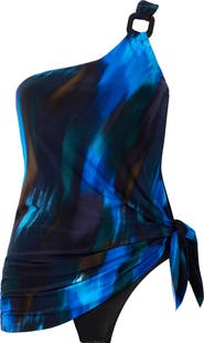 Magicsuit® Swipe Right Amal One-Shoulder Tankini Top