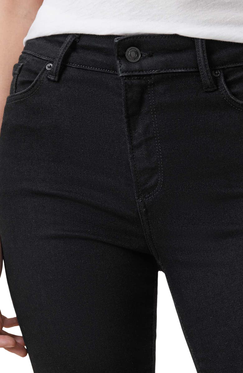 AllSaints Miller Skinny Jeans, Alternate, color, Black