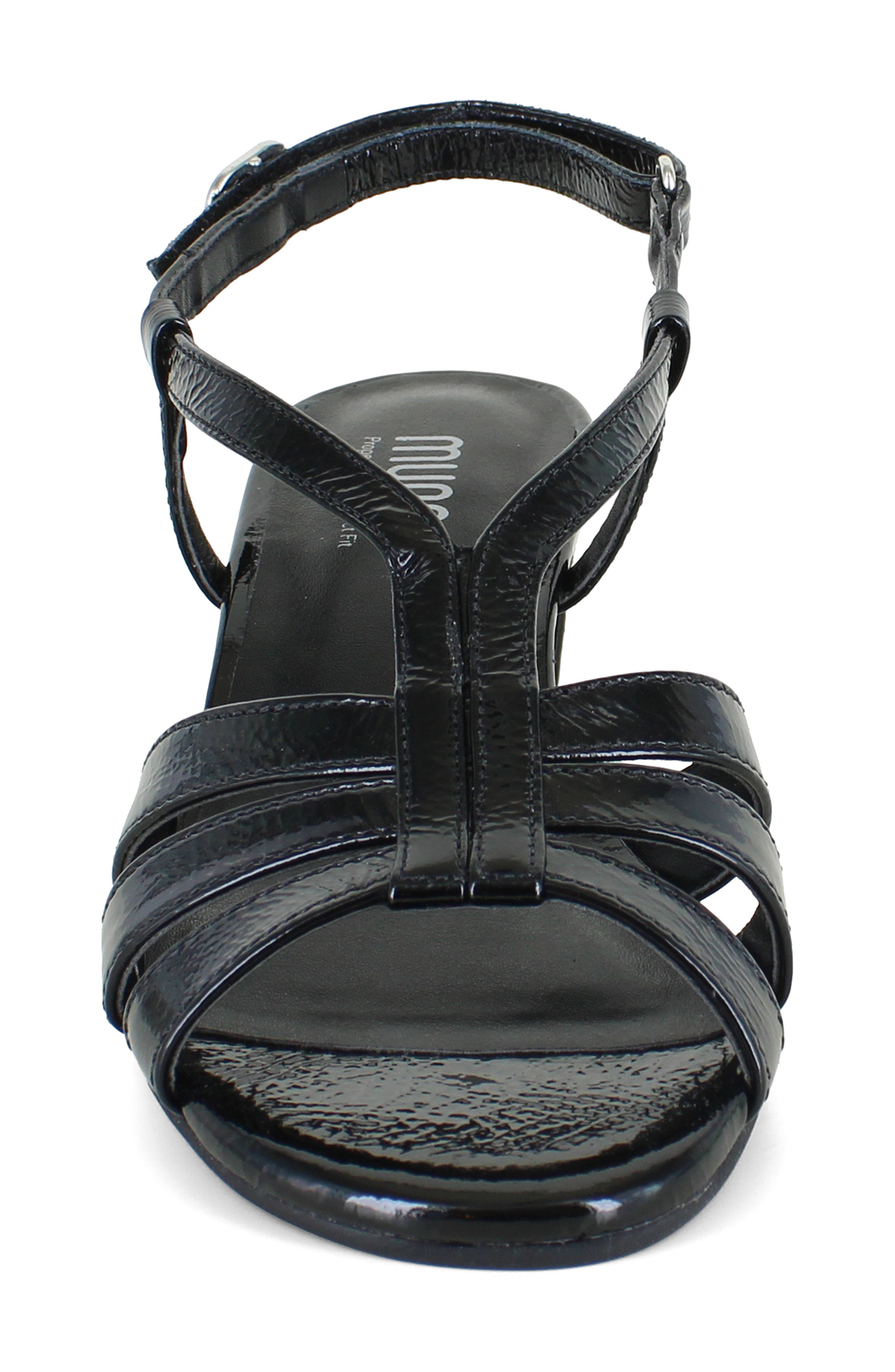Luna Slingback Sandal, Alternate, color, BLACK CRINKLE PATENT