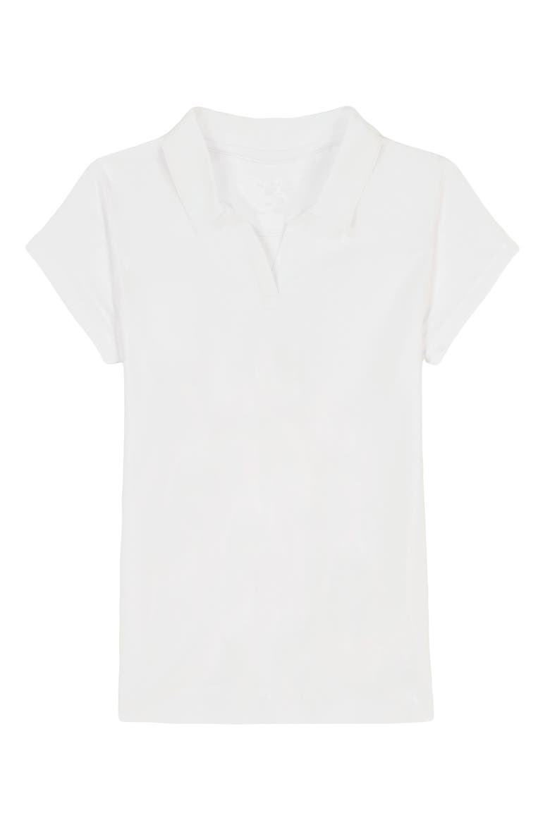 Kids' Performance Polo, Main, color, WHITE
