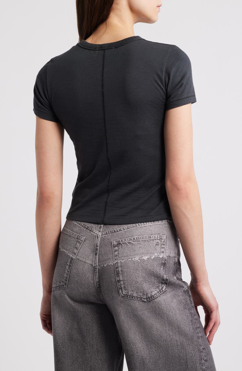 rag & bone Mini Script RB Graphic Baby Tee, Alternate, color, 