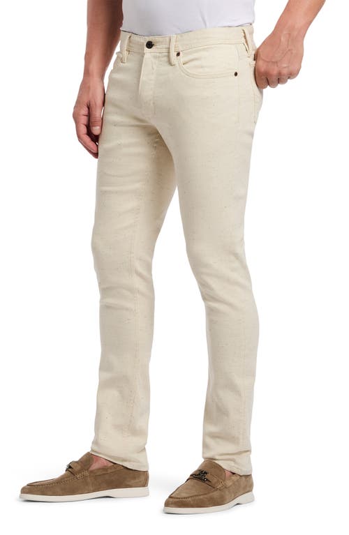 Robert Graham Conrad Straight Fit Jeans In Natural Beige