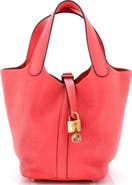 Pre-Owned Hermes Picotin Lock Bag Clemence PM