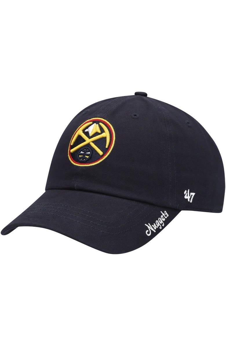 '47 Women's '47 Navy Denver Nuggets Miata Clean Up Logo Adjustable Hat, Main, color, 