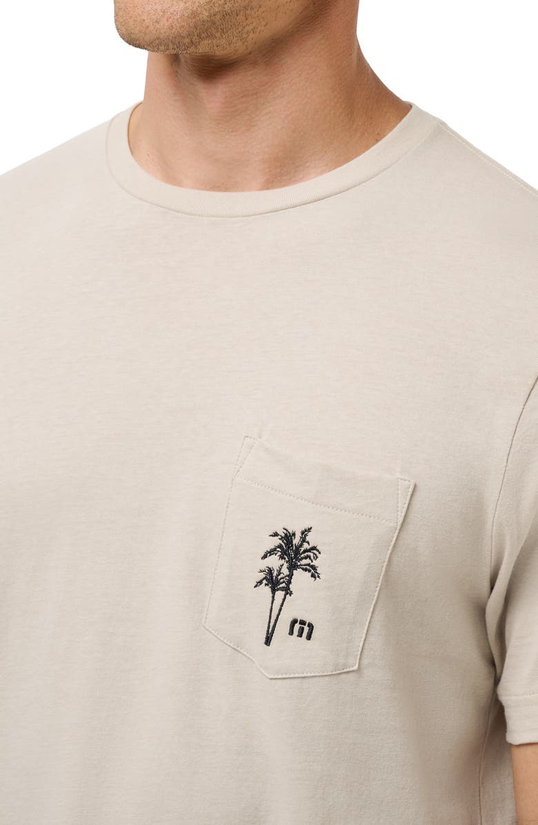 TravisMathew Vineyard Tour Embroidered Pocket T-Shirt, Alternate, color, Island Fossil